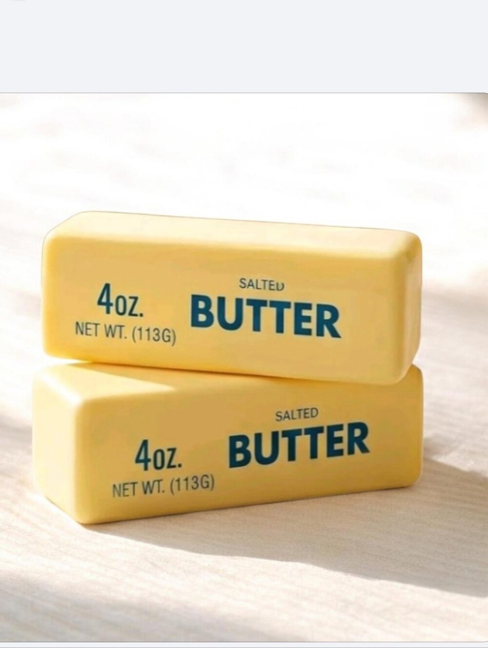 Salted Butter Bath Soap Bar - Yellow 2pc